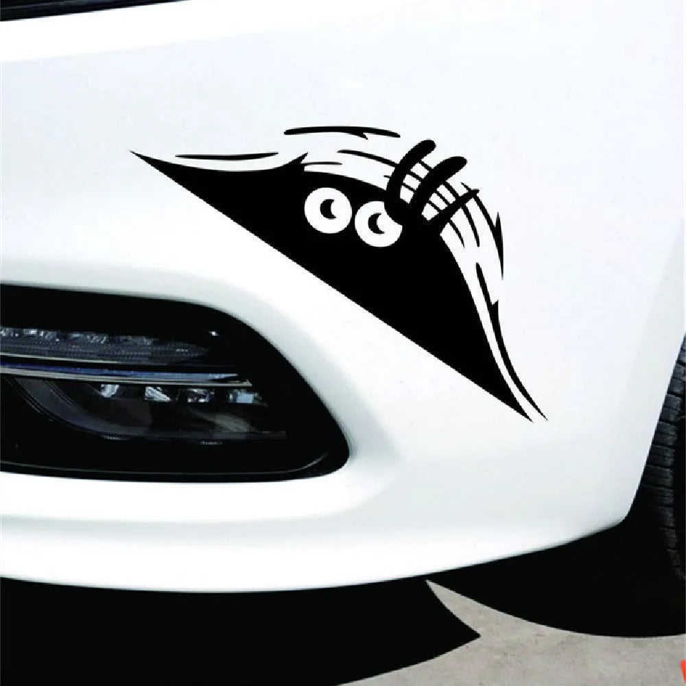 Four large 19cm by 7cm self-adhesive body stickers showing smiley and angry face expressions.