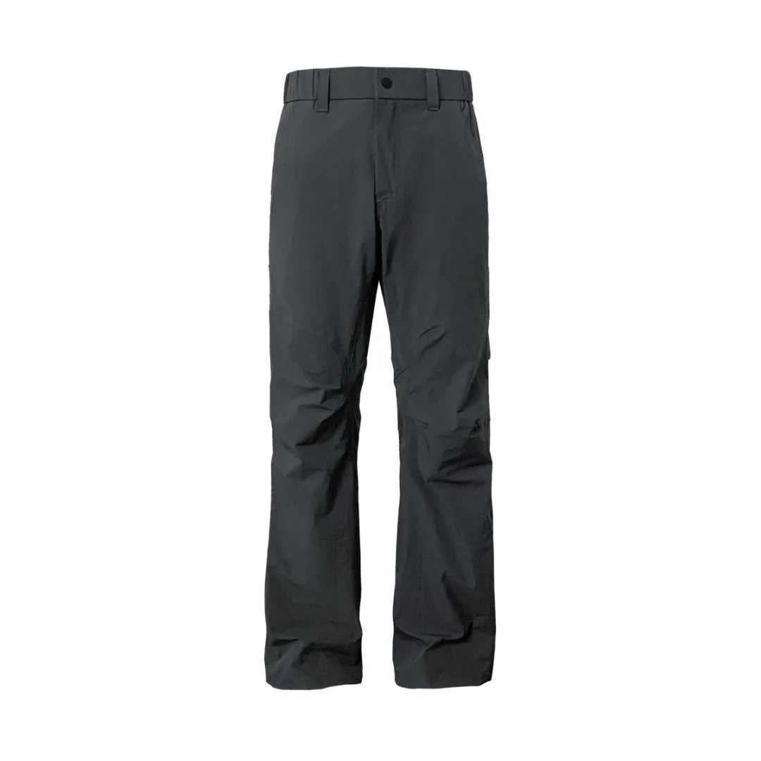 3D cut casual breathable trousers for men in Army Green, straight leg, mid waist