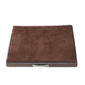 Removable washable sponge dog mat in brown colour on a light floor