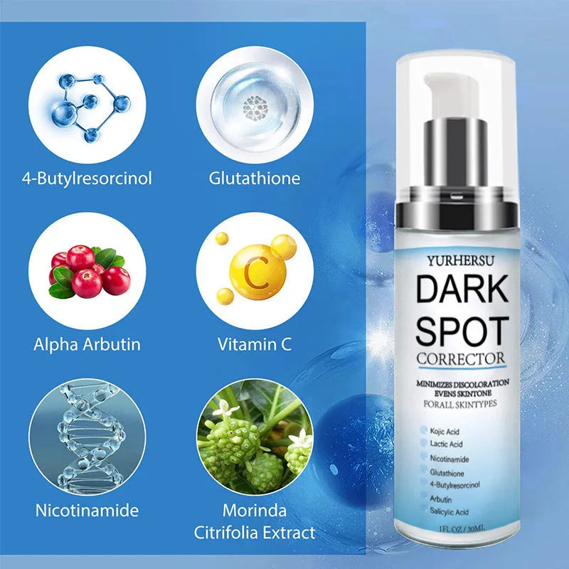 Spot lightening essence in a bottle for brightening, moisturising, repairing, and tightening the skin