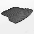 Black carbon fibre pattern TPE car boot pad for vehicle trunk protection