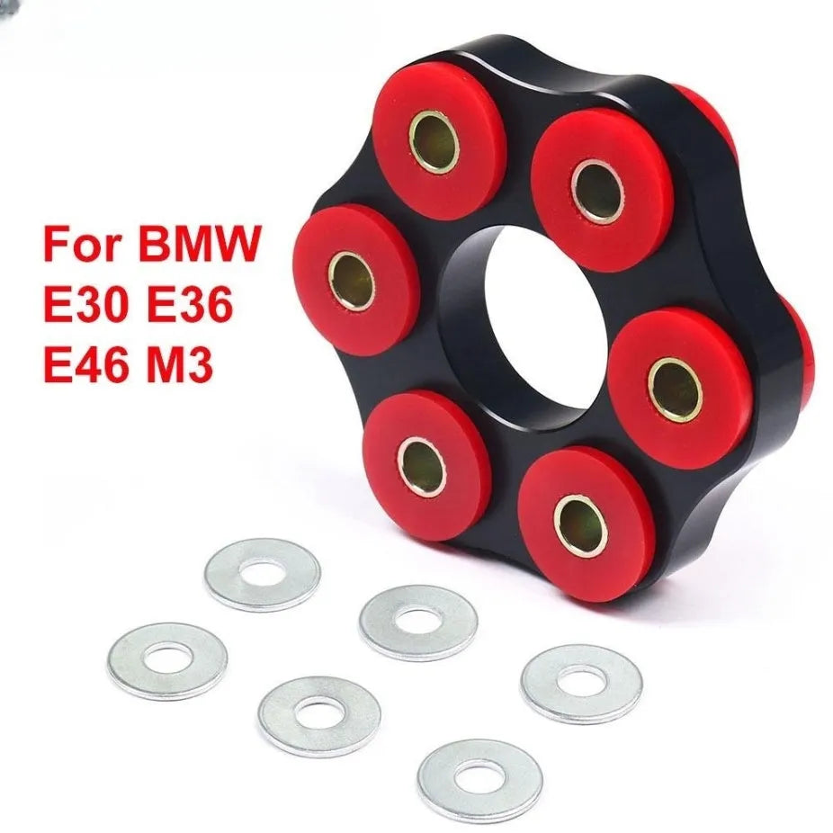 Red polyurethane aluminium drive shaft connecting plate bracket for BMW E46 E36 E30 E28 models