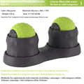 Caramel mocha and green massage balls for cold and hot compress therapy with single and double ball options