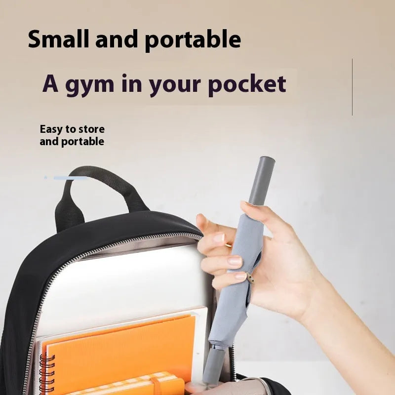 Yoga multi-function stretching tool in grey colour for shoulder, back and hip flexibility exercises