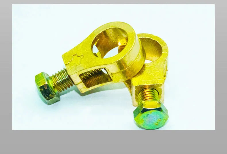 Pure copper car battery clamp with patented connection design for automotive electrical systems