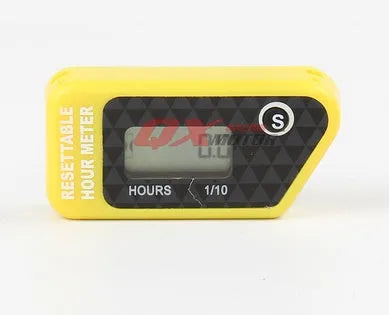 Black YSDS waterproof LCD digital timer for engine maintenance on ATV motorcycle motorboat lawn mower