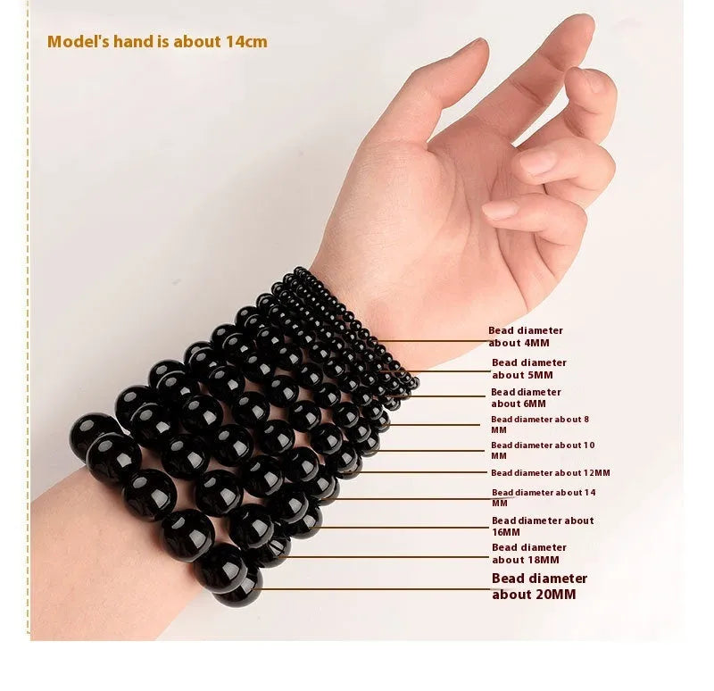 Natural smokey violet Hetian jade bracelet with straight cut beads