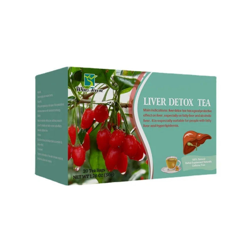 A 50g box of herbal tea substitution blend made from medicinal and edible plants.