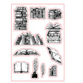 Transparent silicone craft stamp with seal design measuring 11cm by 16cm for card making
