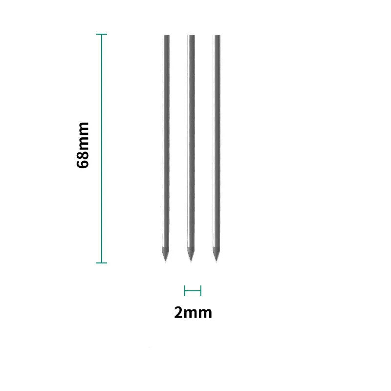 Pack of loose leaf notebook refills with six-hole punched paper and three metal-cored pen refills