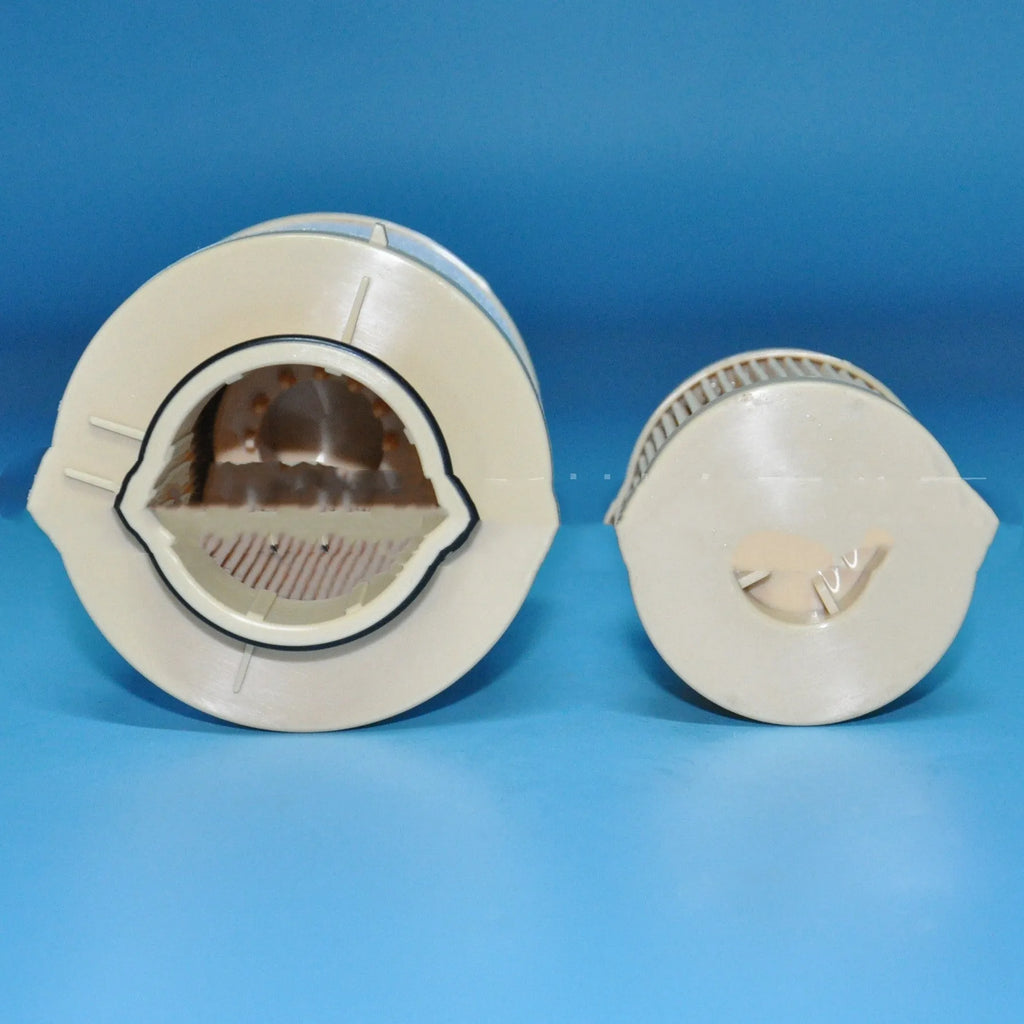 FD4616 diesel fuel filter for Ford 6.0L trucks showing dimensions and part numbers FS19797 PF7812KIT.