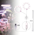 USB LED plant grow light with transparent housing on a 25cm acrylic stick.