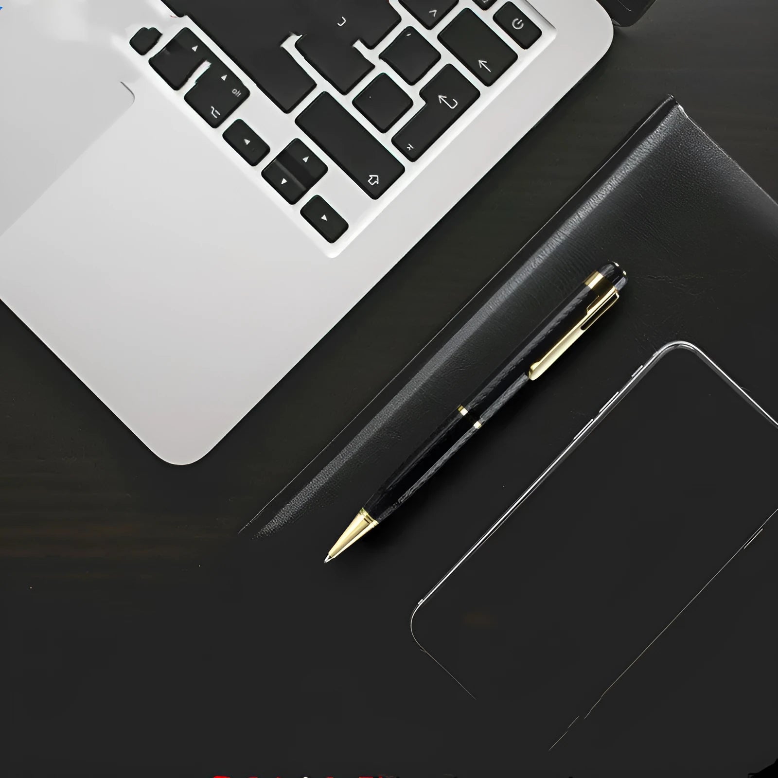 Black pen shaped recorder with zinc alloy shell and slim 140x17mm design