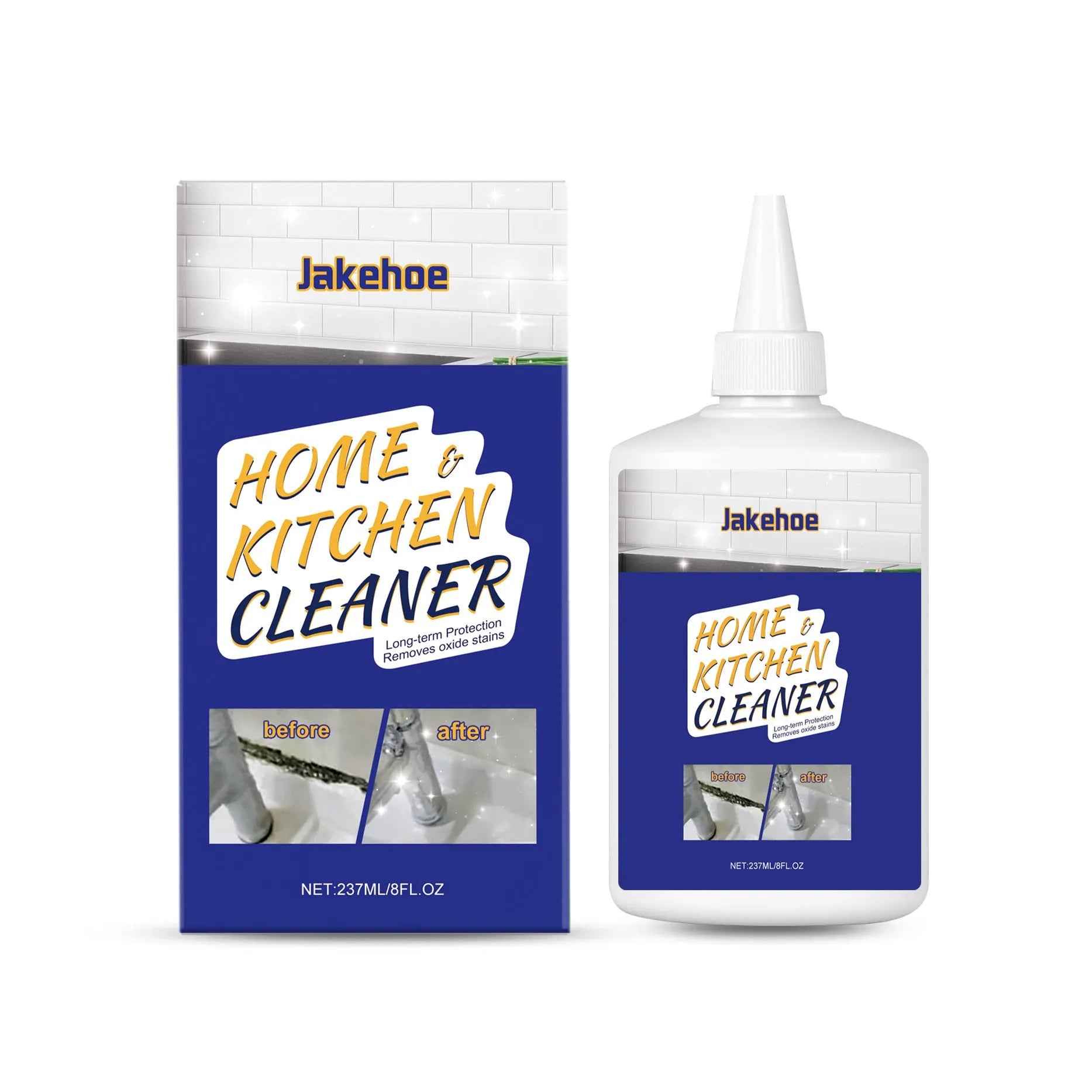 A 237ml tube of thick, multi-purpose decontamination gel for kitchen and bathroom cleaning.