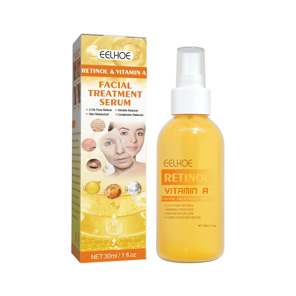30ml retinol anti-wrinkle essence spray bottle with spray mechanism for fine line reduction