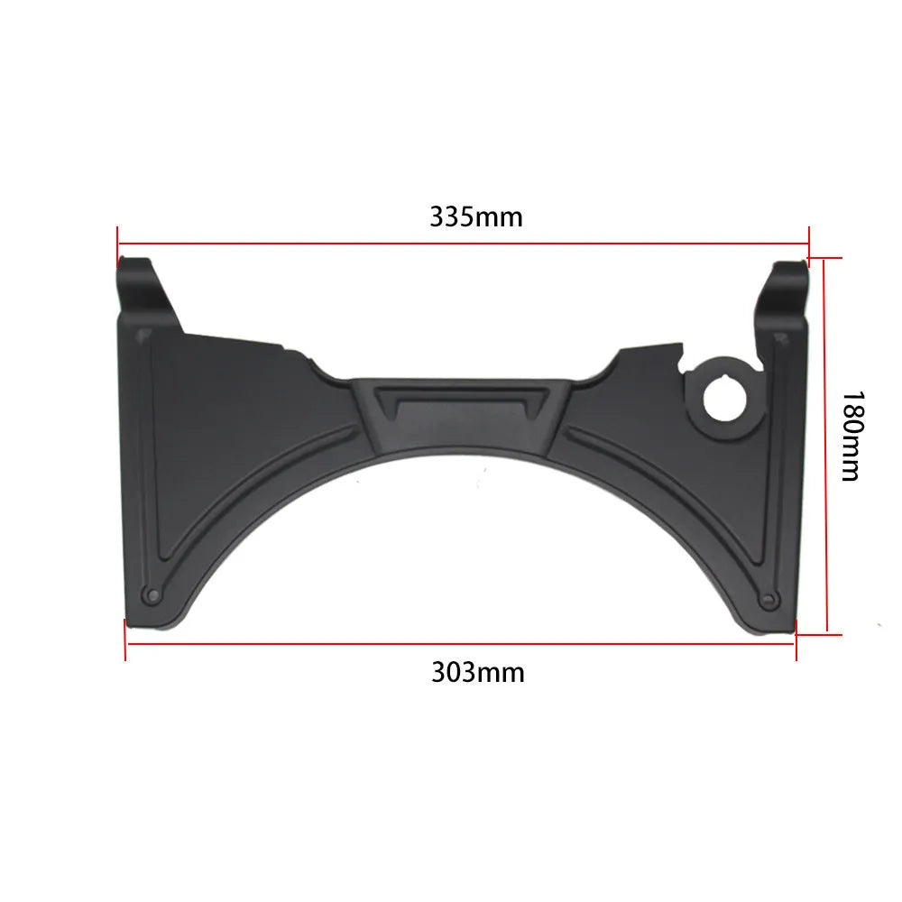 Black motorcycle cockpit fairing modification kit for BMW R1250GS and compatible R1200GS models