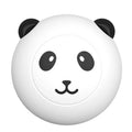Panda-shaped silicone pet bath brush with soft bristles for cats and dogs