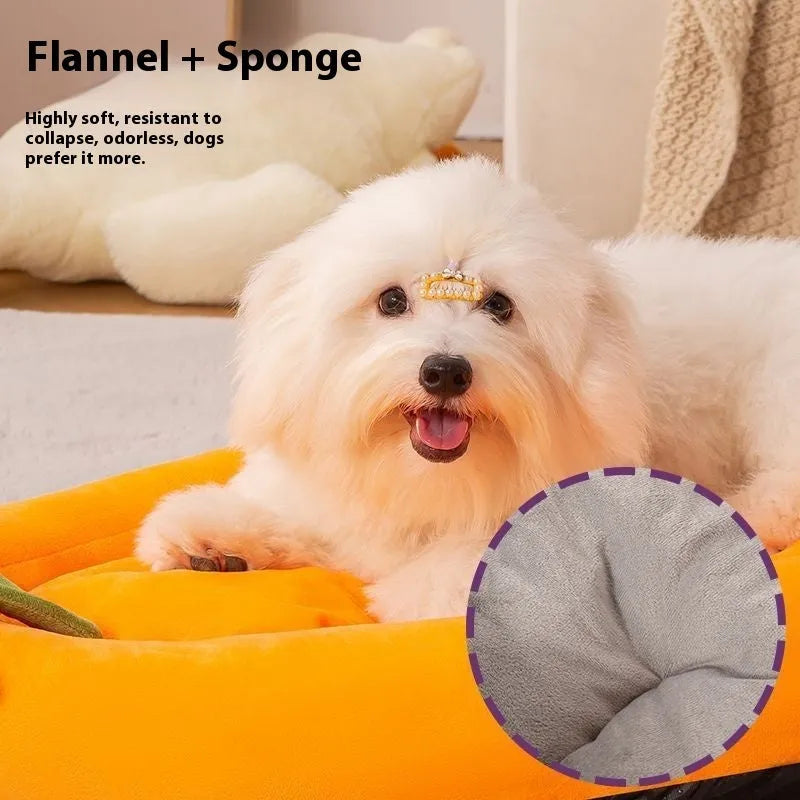 Washable dog mat pet bed with removable cloth cover in four colour options