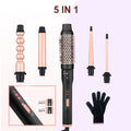 Three-tube water wave hair curler with wired AC power for curly and straight hair styling