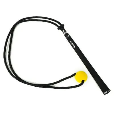 Black silicone elastic string practice rope trainer for golf swing correction and ball sports training