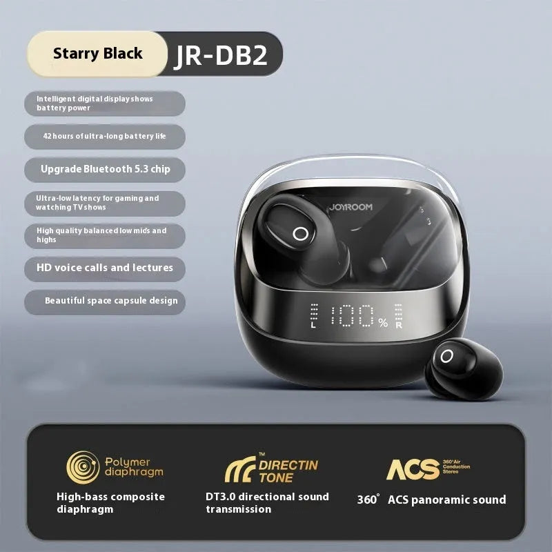Wireless Bluetooth in-ear headphones with charging case in multiple colour options