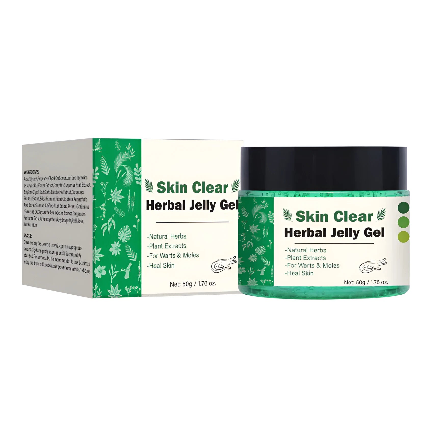 Clear herbal gel in a 50g tube with product specification FP-B012-50g