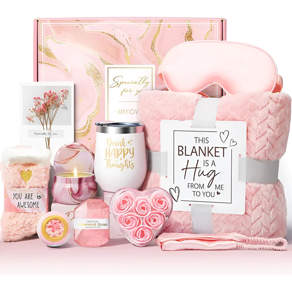 Plastic aromatherapy candle soap bath gift set with modern simplicity styling