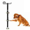 Dog doorbell with 7 extra large metal bells and 1.4 metre adjustable nylon leash for puppy toilet training
