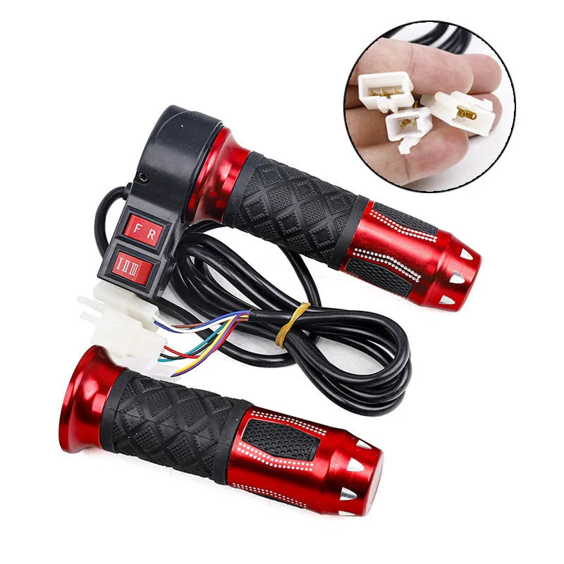 Three-wheel refuelling transfer handle electric go-kart accelerator modification kit in plastic with three-speed rotating mechanism