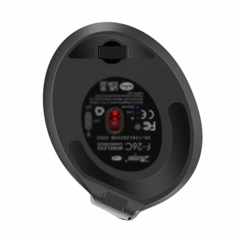 Gray self-charging Bluetooth dual-mode vertical mouse for laptop