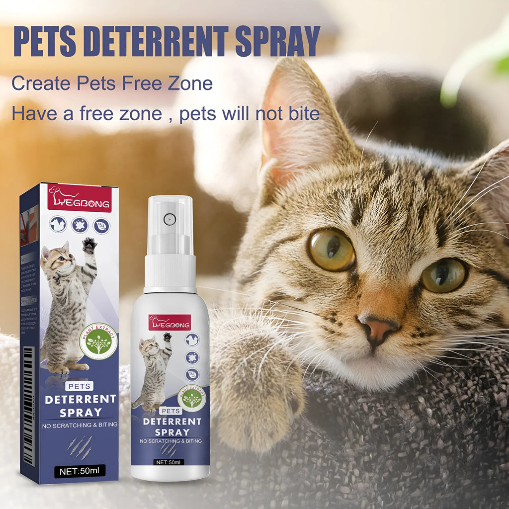 Boxed 50ml restricted area set up expelling spray for dogs and cats anti-scratch bite deterrent