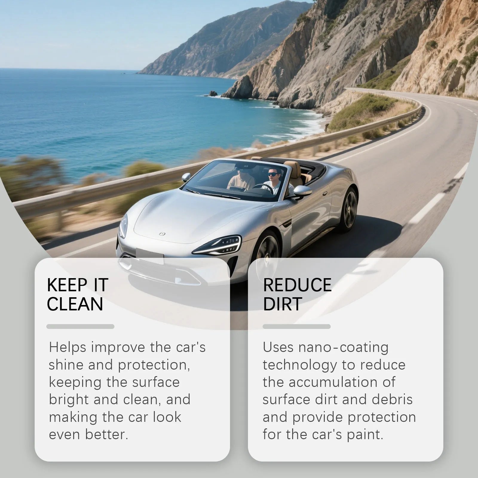 120ml ceramic coating spray bottle for automotive paint protection with anti-fading formula