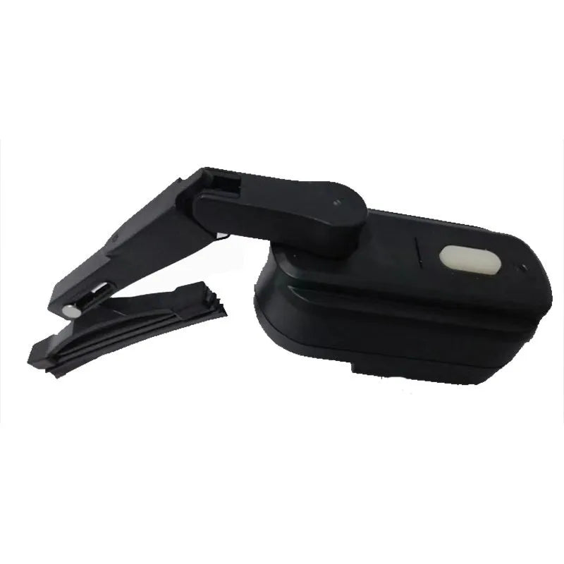 Black 800mA motorcycle helmet wiper with 65mm blade for visor cleaning