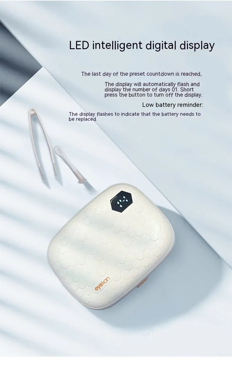 Automatic ultrasonic cleaning machine for invisible glasses in 85x65x30mm plastic housing