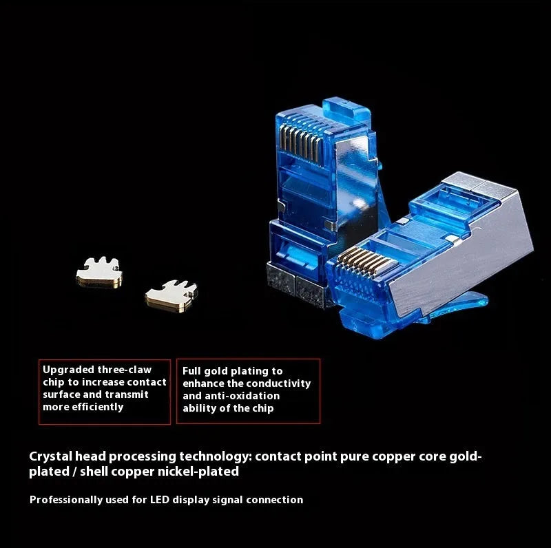 CAT6 RJ45 NE8FF network converter extension cable shown with plug connectors.
