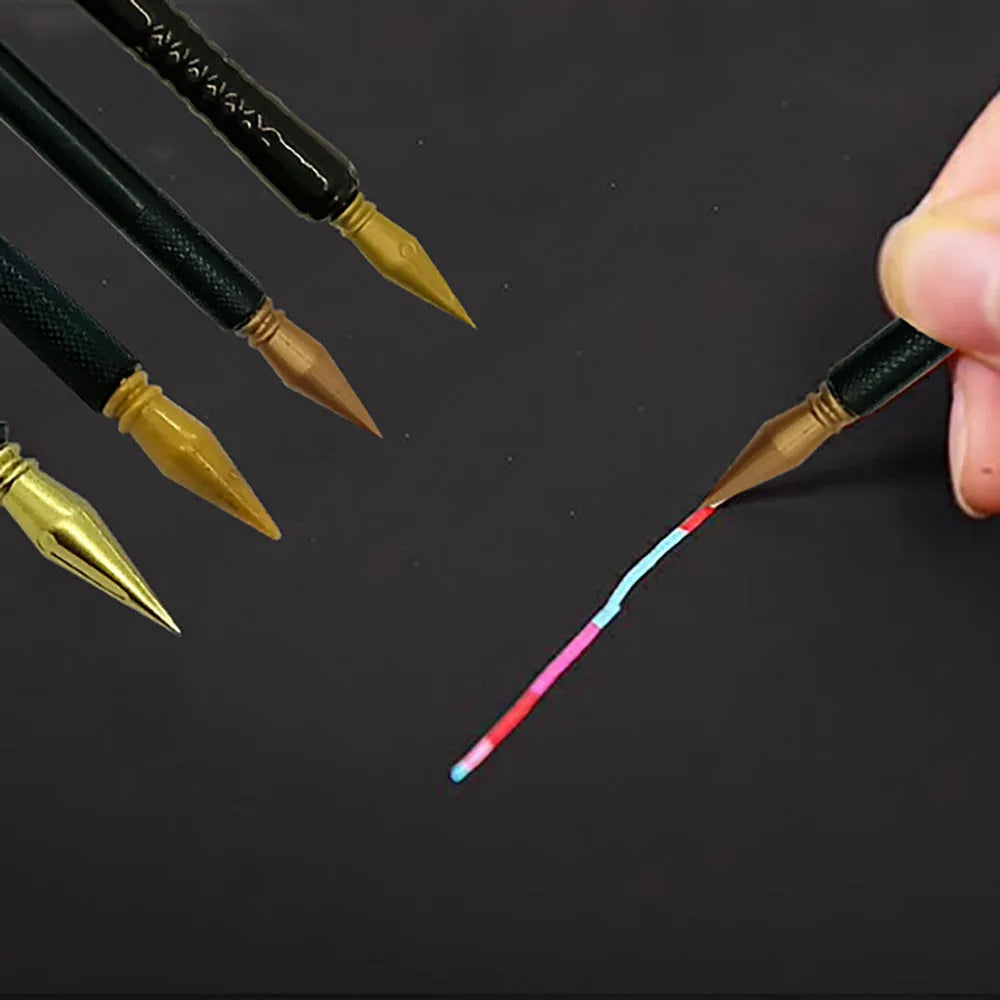 White PS plastic scratch art pen for children's drawing and rainbow craft projects