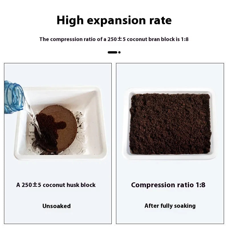 Eight sizes of nutrient soil planting blocks for vegetable seedling cultivation