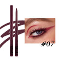 12 colourful gel glitter eyeliner pencils in waterproof formula with matte and glitter shades