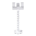Pet photography tool with snack clip, 360-degree rotation, black plastic phone holder