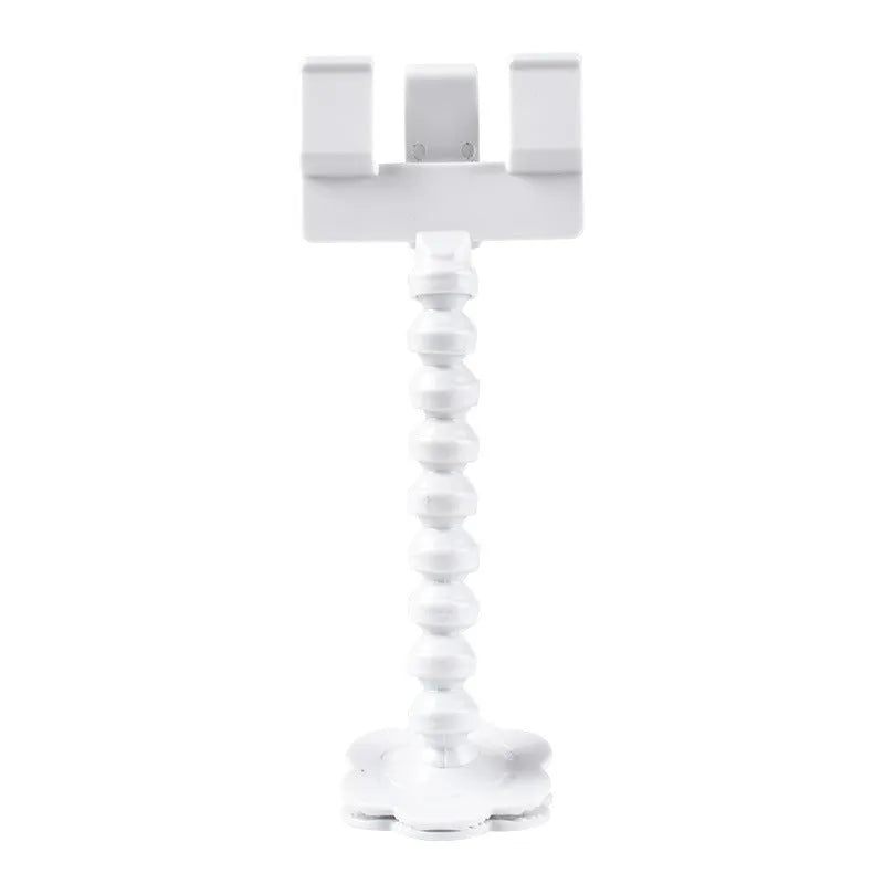 Pet photography tool with snack clip, 360-degree rotation, black plastic phone holder