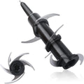 Stainless steel juicer replacement blade set with six-stack configuration and knife holder accessory