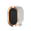 Desktop ceramic heater with mechanical controls available in multiple colours with international plug options