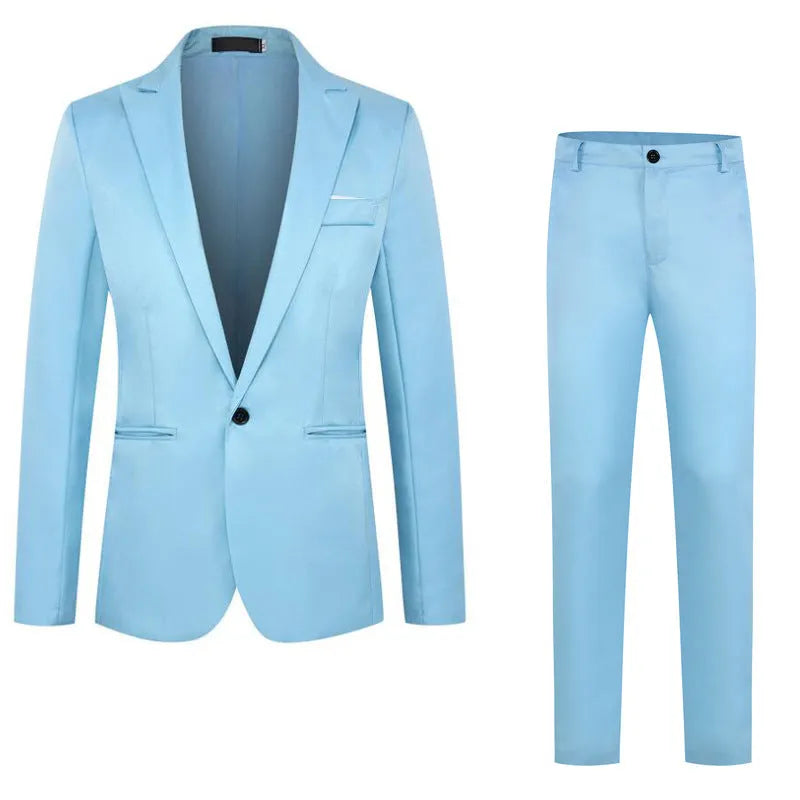 Men's loose fit wedding suit jacket in acetate fibre available in multiple colours with Asian sizing