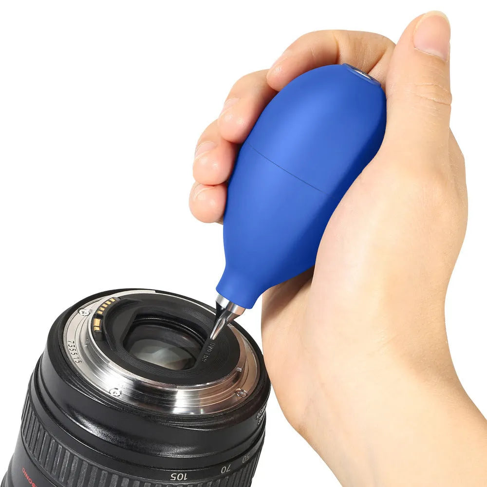 Blue rubber dust removal air blowing ball for camera phone clock cleaning