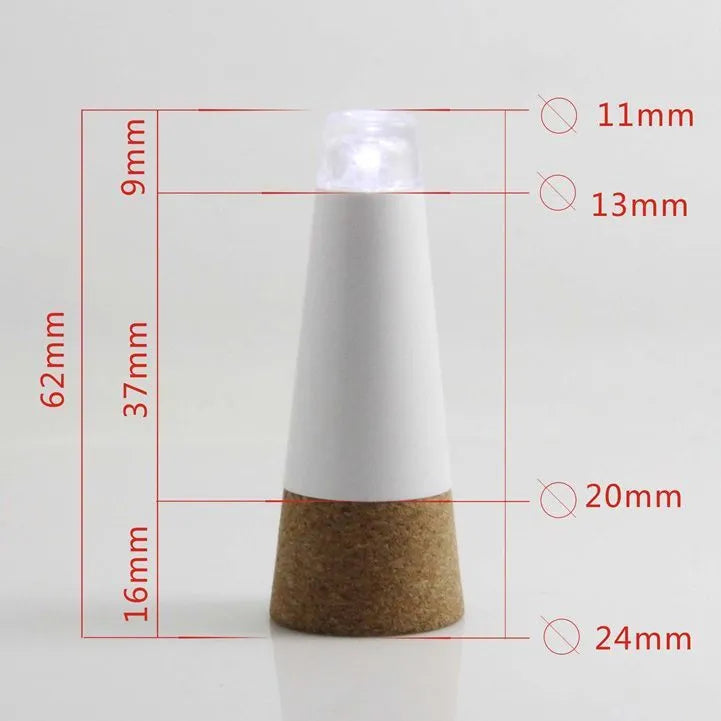 Rechargeable LED luminous bottle cap light for holiday decoration