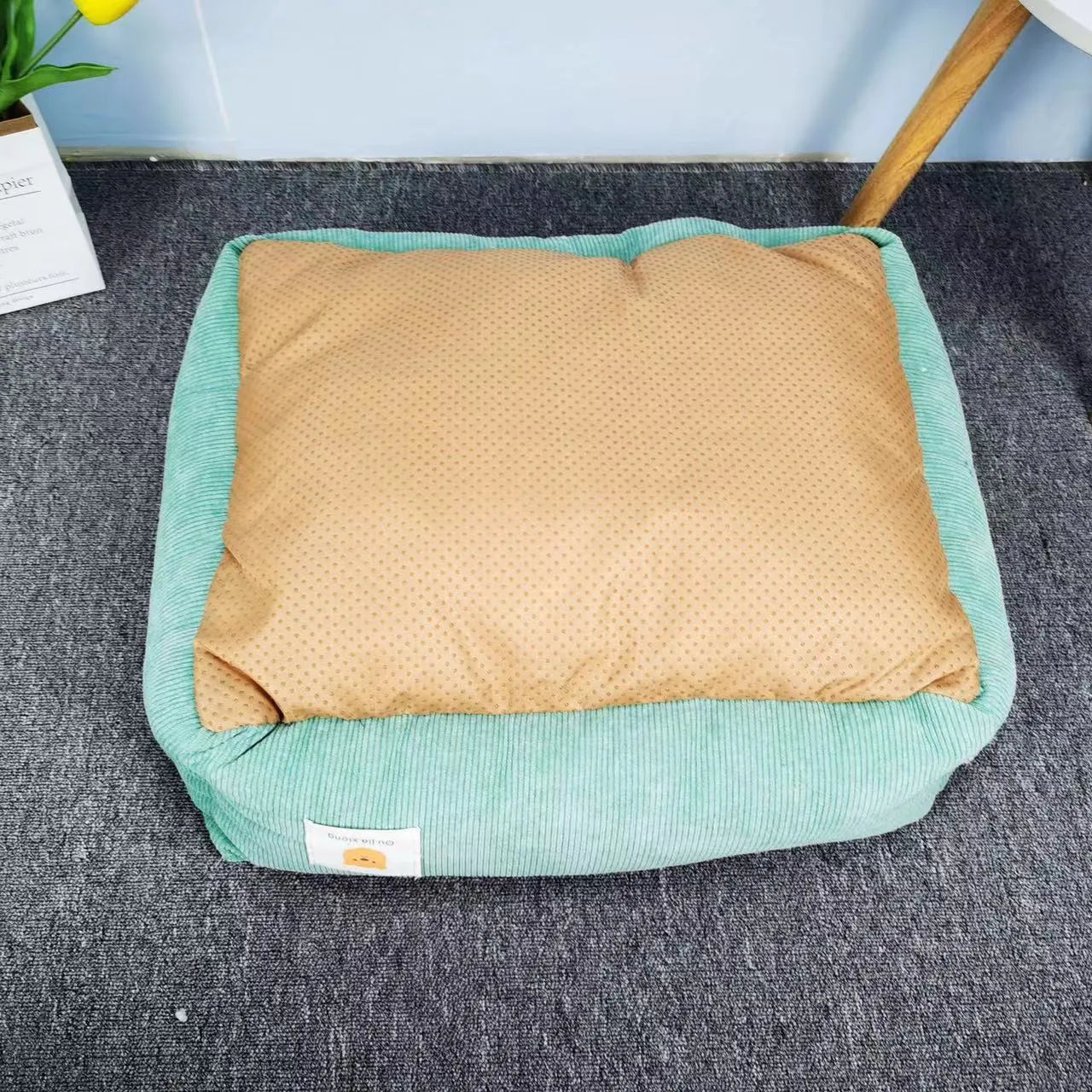 Dogs and cats pet winter cotton universal nest in fine velvet with crystal super soft cover, 50x40cm or 60x50cm