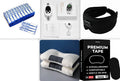 White sleep bracelet insomnia aid device with handheld remote control and USB charging cable