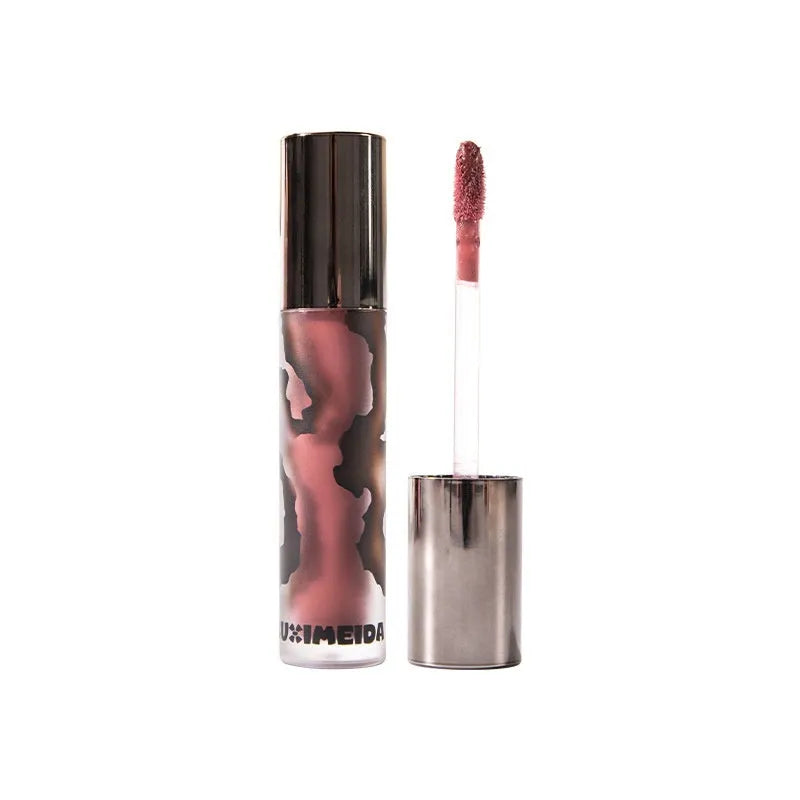 Lava Secret Matte Lip Mud Lipstick in five colour shades showing 3.2g net content.