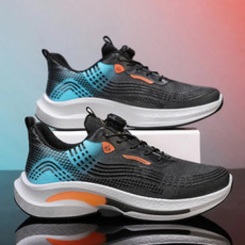 Low-top mesh sneakers with rotating buckle closure in multiple colour options