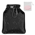 Bubble net waterproof soap container 17 x 13 cm quick-drying leak-proof bag on white background